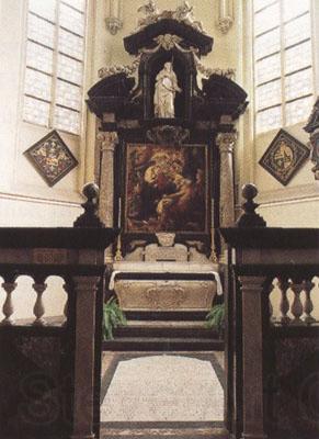 Peter Paul Rubens Rubes'funerary chapel in St Jacob's Church Antwerp,with the artist's (mk01) Germany oil painting art